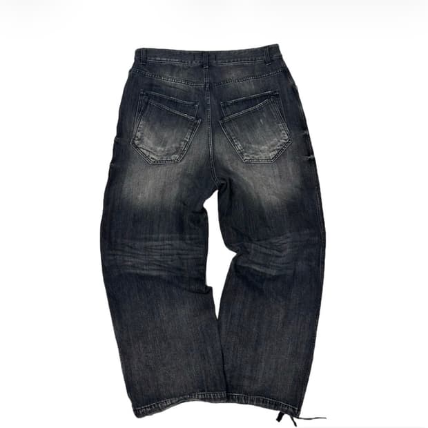 논노드 더블 포켓 재패니즈 데님 워시드 블랙 2size