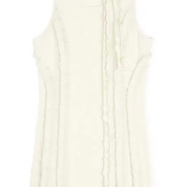 bonneae frill lace dress ivory