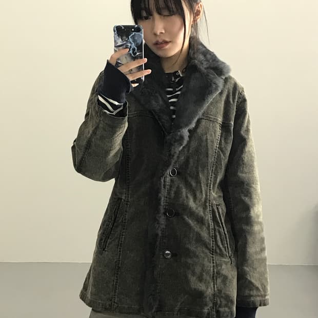 일본빈티지 Freije 퍼 디테일 무스탕