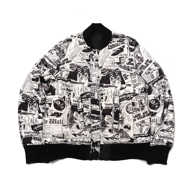 VANS 리버시블 스트릿 MA-1 항공 점퍼 women L