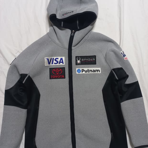 스파이더 U.S. SKI 그레이 후드집업 XL 남(105)