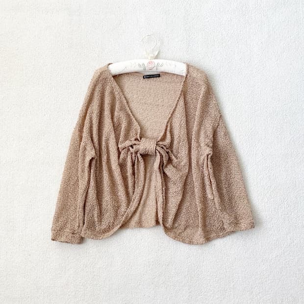 로즈브라운 리본 ♥ 니트