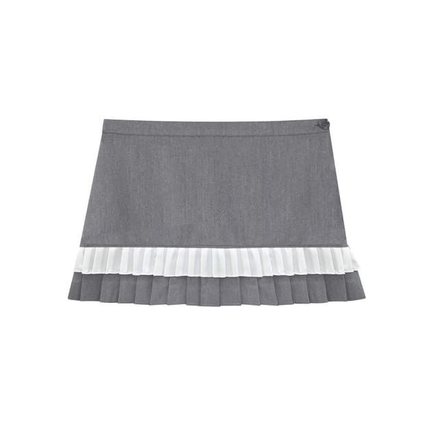 클리시어 츄잉검 프릴 스커트