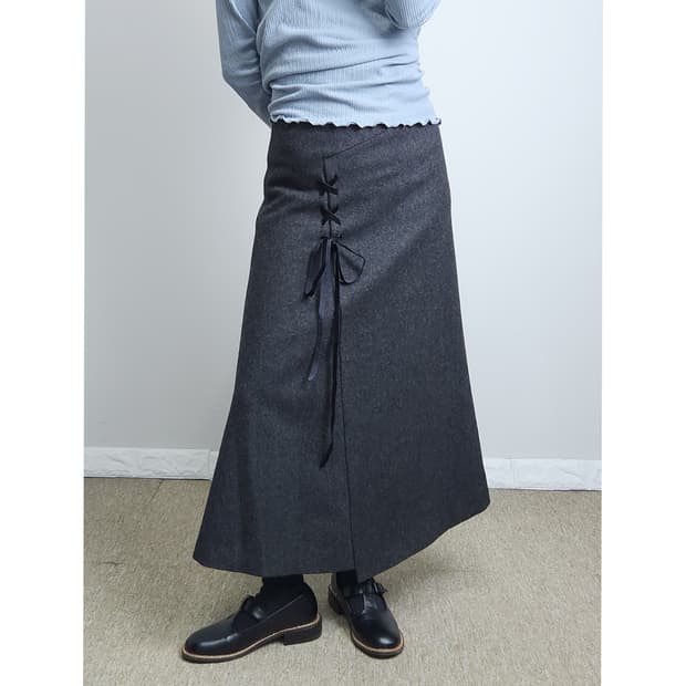 아일렛 롱 스커트