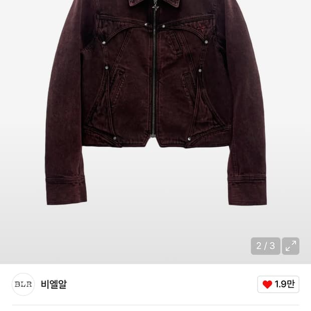 비엘알 Hidden Pocket Denim Trucker Jacket
