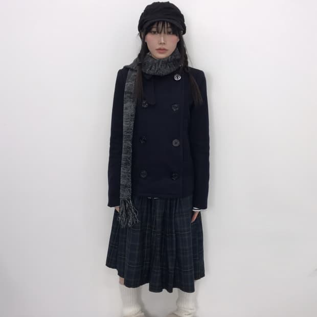 GAP Wool Blend Double Breasted Peacoat