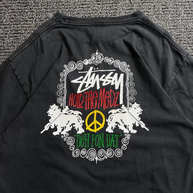 스투시 스무스 스탁 피그먼트 다이드 티셔츠 3725