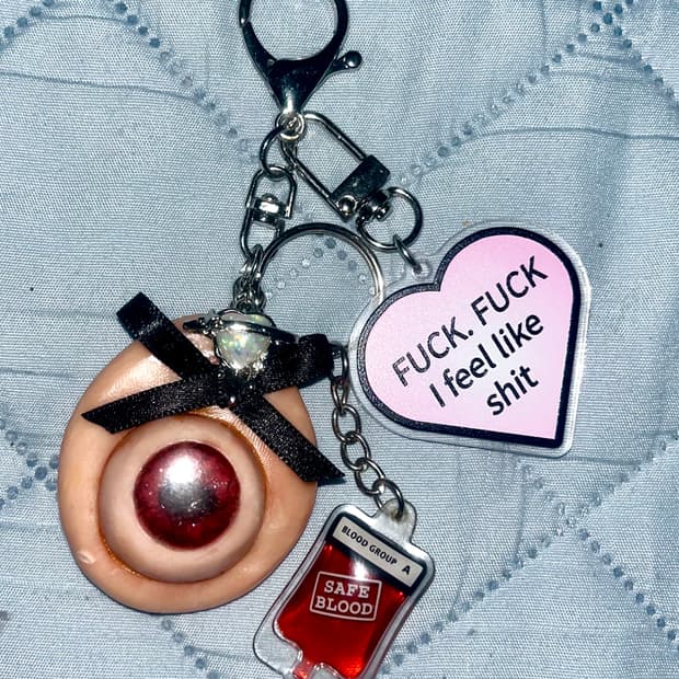 핸드메이드 커스텀 키링 y2k 핀터깔 고스펑크 공겜여주 모리걸 갸루