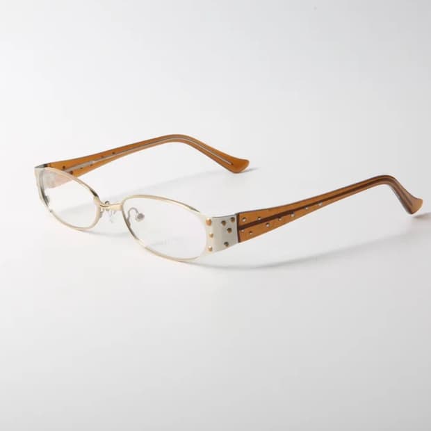 빈티지 메탈 스터드 포인트 안경