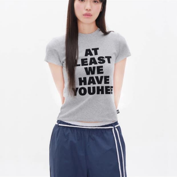 유희 레터링 반팔