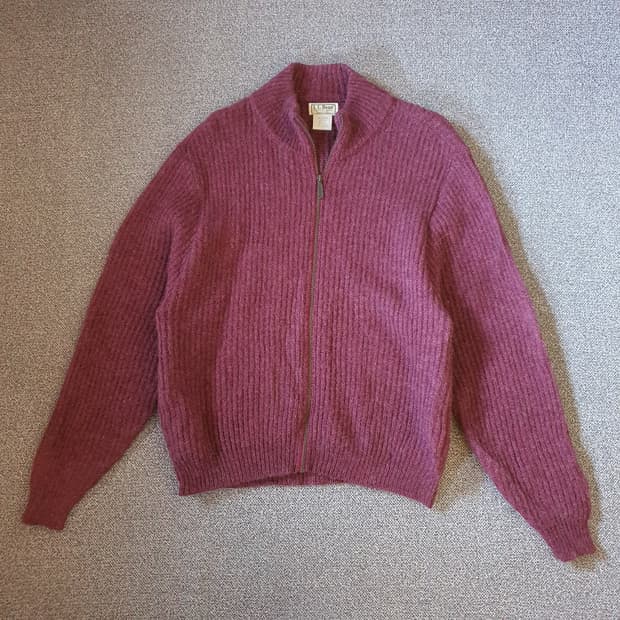 80s L.L.Bean made in u.s.a 울 집업 no.38