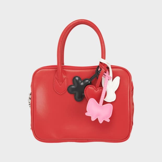 꼼데가르송 걸 26ss 멀티 참 토트백/레드