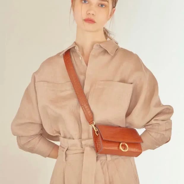 루이우이 니나백 크로스백 숄더백 브라운