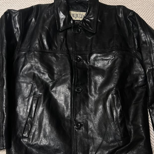 90s vintage leather jacket