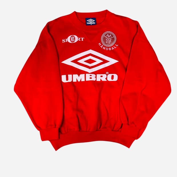 빈티지 90s 엄브로 노르웨이 므존달렌 핸드볼 클럽 스웻 맨투맨 S