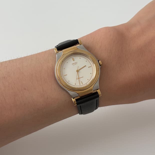 80s chronos gold bezel combi quartz 