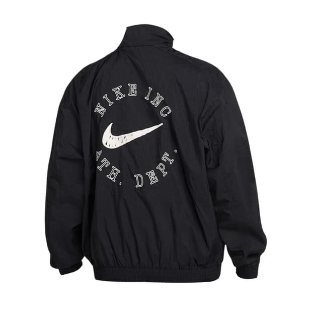 나이키 클럽 오버사이즈 우븐 트랙 자켓 오프 느와르 컬리지 그레이 - 아