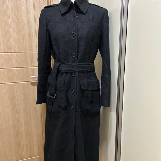 정품 버버리 여성 롱 코트