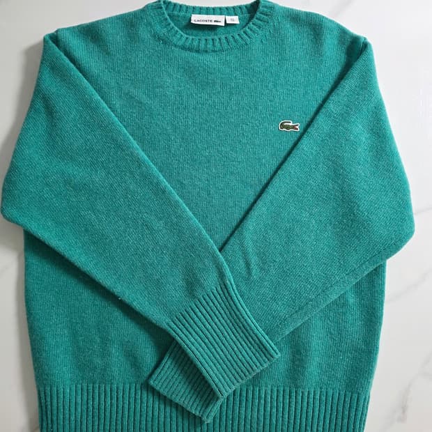 Lacoste / 에메랄드 그린 보카시 니트