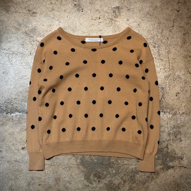 44-55 ) Beauty&Youth Dot Sweater