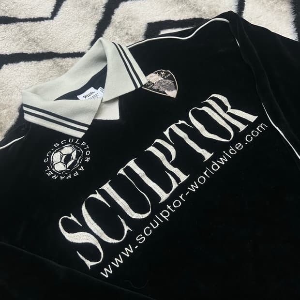 [XL]스컬프터 벨루어 사커 져지/블랙