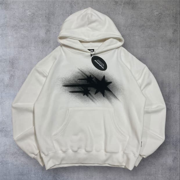 나이스 고스트 클럽 빅로고 화이트 후드티