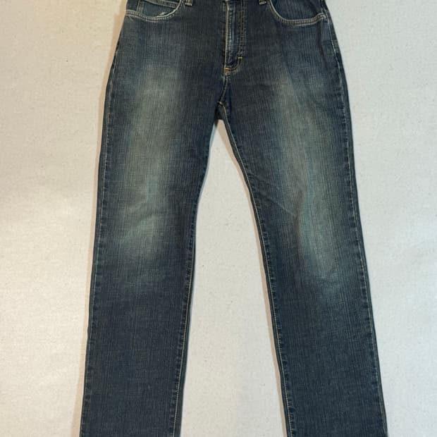 랭글러 wrangler 빈티지 워싱 웨스턴 데님 팬츠 32