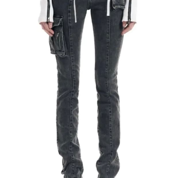 보헤미안서울 카고 데님 바지 cargo pocket 팬츠