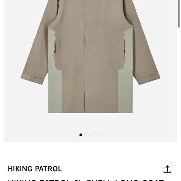 하이킹 패트롤 3L 쉘 롱코트