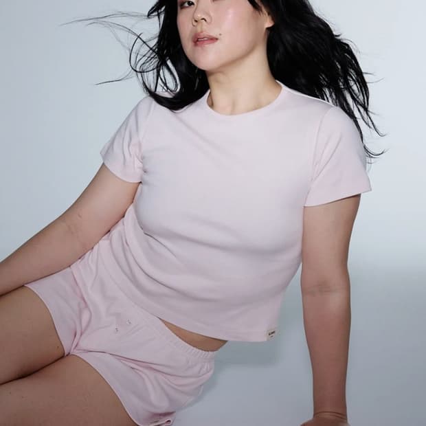 새상품)글로니 베이비 티셔츠 스트로베리 핑크 블랙업 베리시