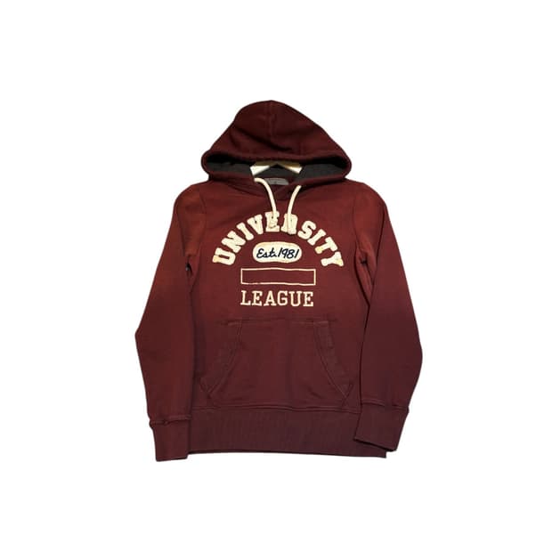 지오다노 버건디 후드티 S