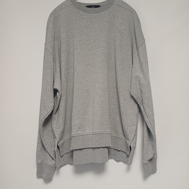 일코르소 에센셜 사이드 슬릿 맨투맨 (그레이/105)