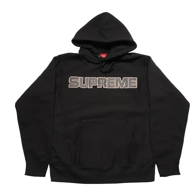 슈프림 FW18 퍼포레이티드 레더 후드