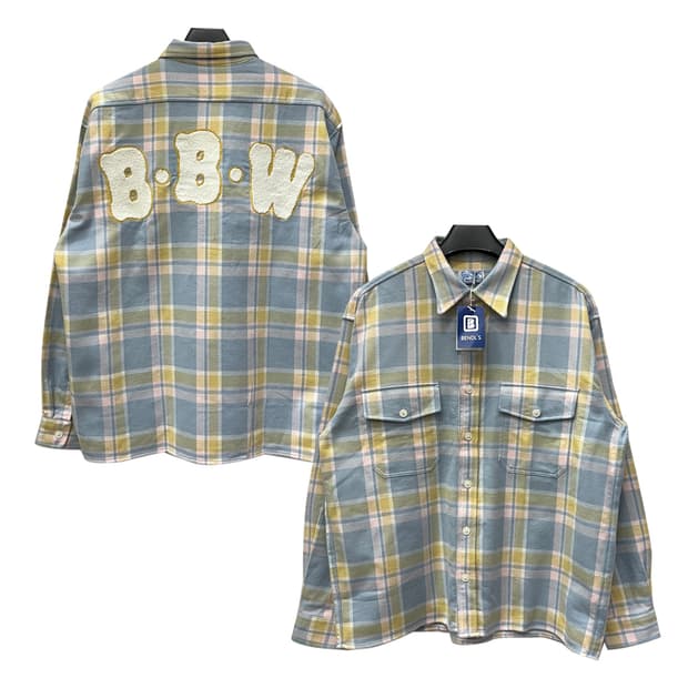 벤들스 데드스탁 체크 플란넬 셔츠 남방 XL