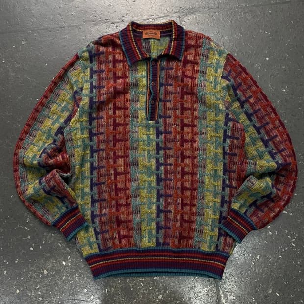 100 미쏘니 카라 니트