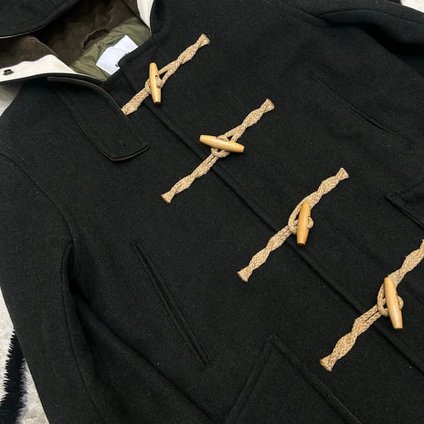 [S]에스피오나지 울 하프 더플코트/카키