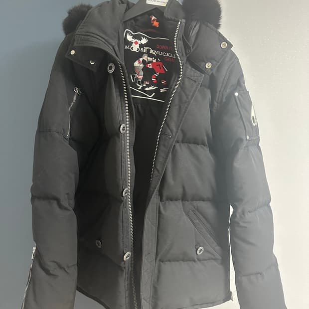 [L/백화점판]19-20FW 무스너클 쓰리쿼터 블랙