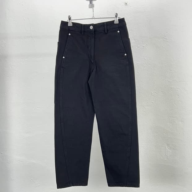 르메르 블랙 트위스트 헤비 데님 팬츠