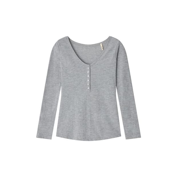 콜로신스 SHELL BUTTON TOP GRAY