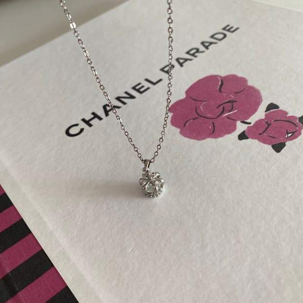 18k도금 크라운 십자가 목걸이