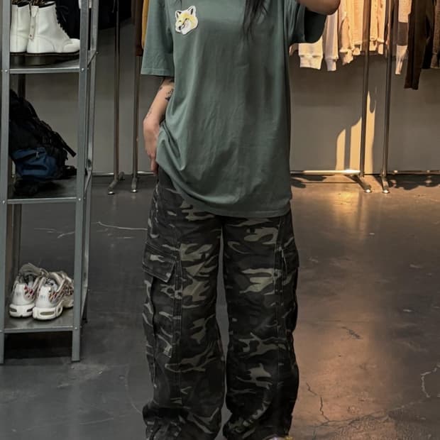 메종키츠네 빅 파스텔 폭스 반팔 A2418