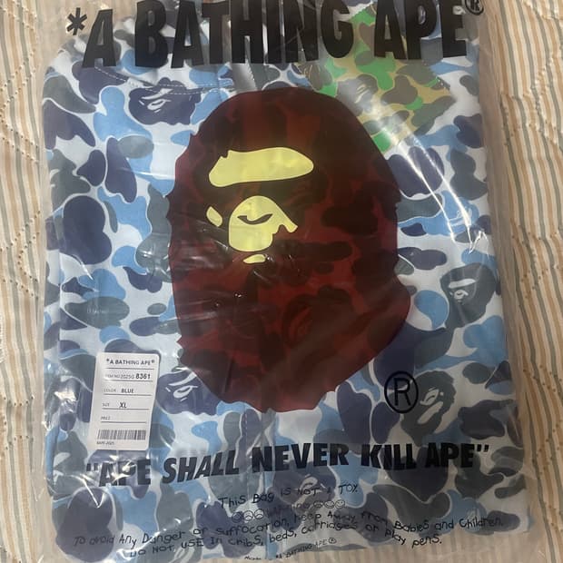 베이프 샤크 후드집업 새상품 m xl