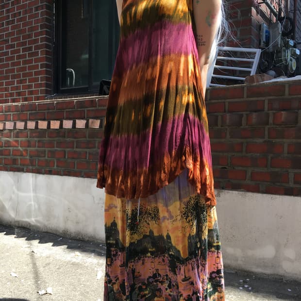 히피 타이다이 원피스