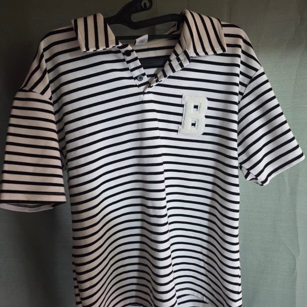 5천원 급처! 스트라이프 반팔 카라 피케티