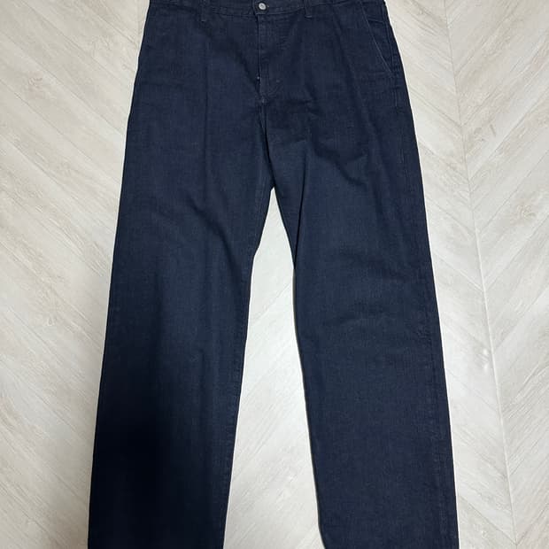 포터리  코튼 헴프 원워시드 스트레이트 데님