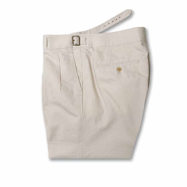 링자켓 [Ring Jacket] 라마르쉐 아이보리 코튼 린넨 구르카 팬츠