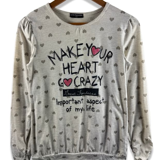 JPN 키치 하트도트 롱슬리브2888