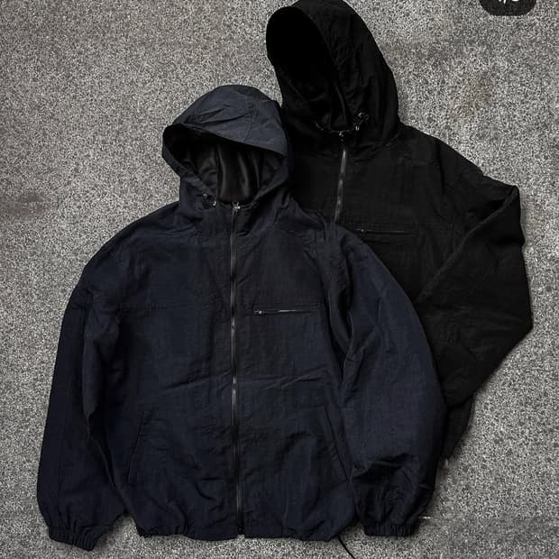 [시도] 나일론 바람막이 블랙 3사이즈