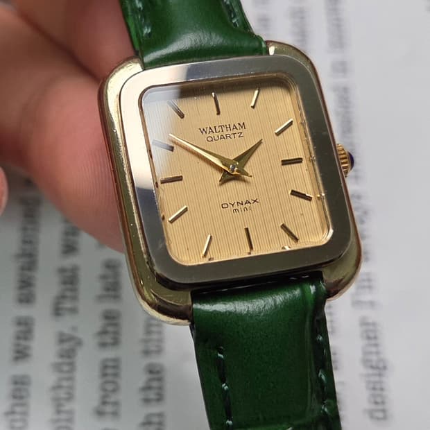 빈티지 월쌈 다이낙스 사각탱크 샴골판 칼침핸즈 블루까보숑 슬림쿼츠 여성용