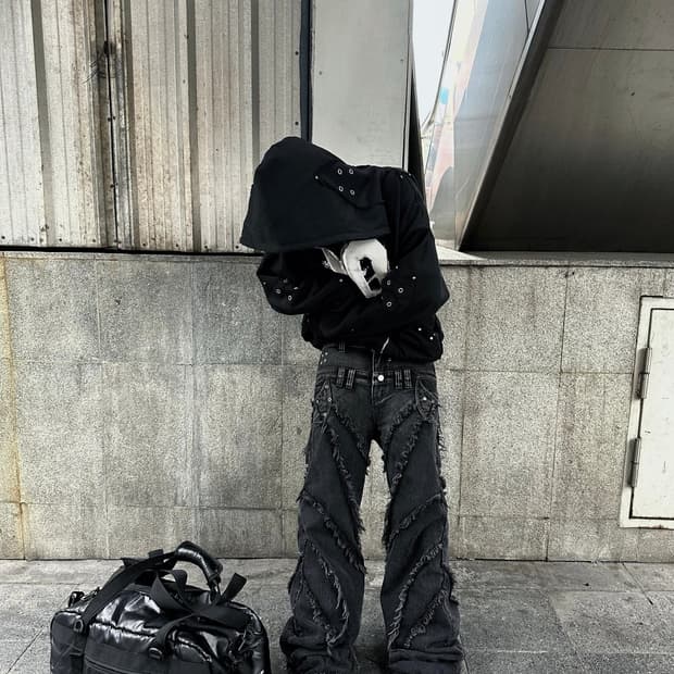 cozyworldwide BAGGY FLARE JEANS